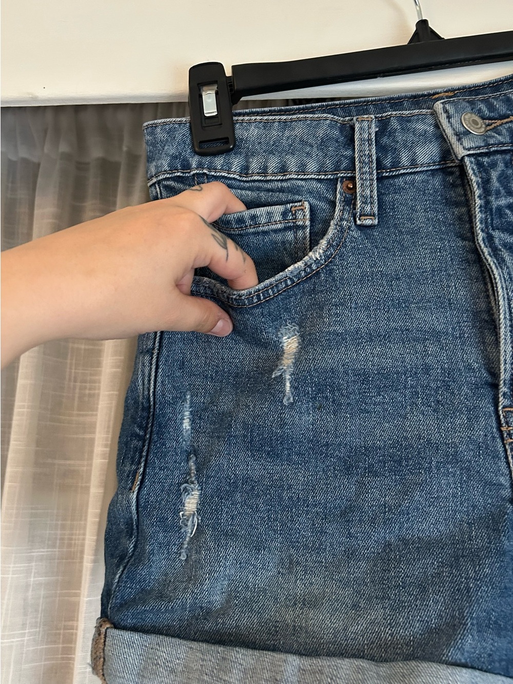 Classic Blue Denim Shorts Size 12 - Picture 5 of 7